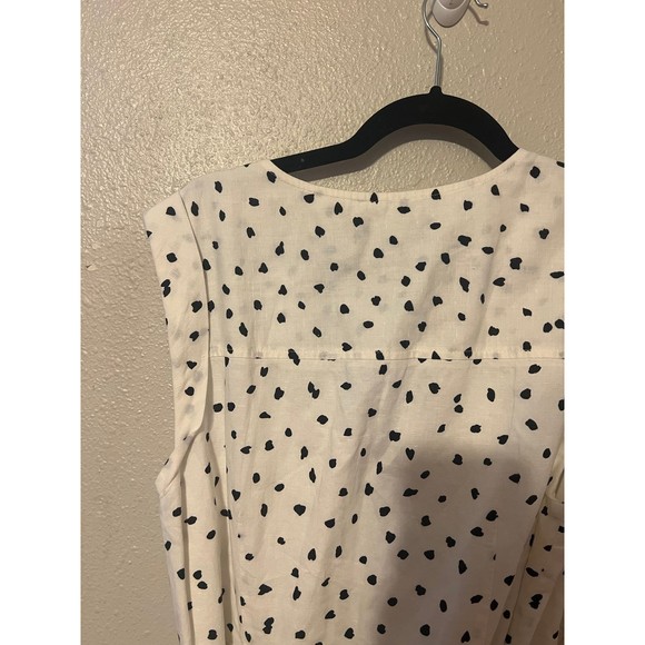 Banana Republic Linen-Cotton Wrap Dress Size 12 NWOT - Picture 7 of 8